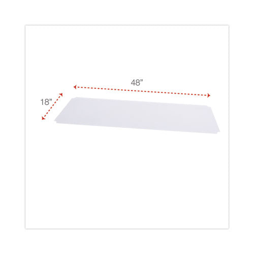 Shelf Liners For Wire Shelving, Clear Plastic, 48w X 18d, 4/pack.