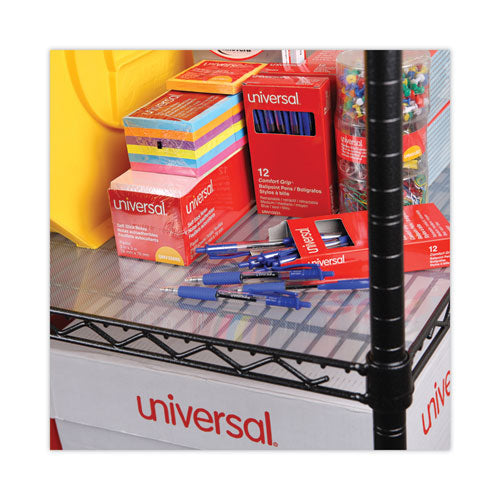 Shelf Liners For Wire Shelving, Clear Plastic, 48w X 24d, 4/pack.