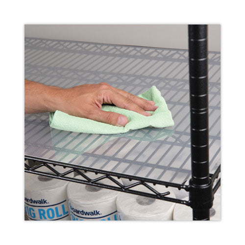 Shelf Liners For Wire Shelving, Clear Plastic, 48w X 24d, 4/pack.