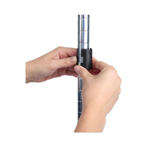 Residential Wire Shelving, Four-shelf, 36w X 14d X 54h, Silver.