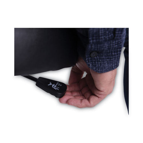 Height Adjustable Lab Stool, Backless, Supports Up To 275 Lb,19.69" To 24.80" Seat Height, Black Seat, Chrome Base