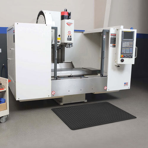 Bubble Flex Anti-fatigue Mat, Rectangular, 24 X 36, Black.