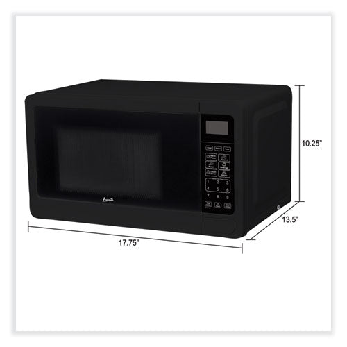 0.7 Cu Ft Microwave Oven, 700 Watts, Black.