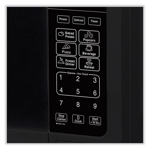 0.7 Cu Ft Microwave Oven, 700 Watts, Black.