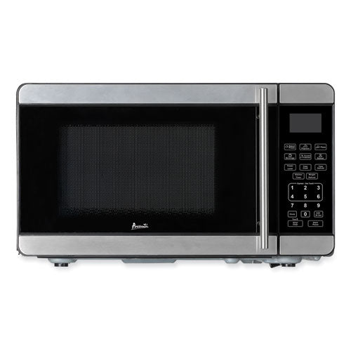 0.7 Cubic Foot Microwave Oven, 700 Watts, Stainless Steel/black.