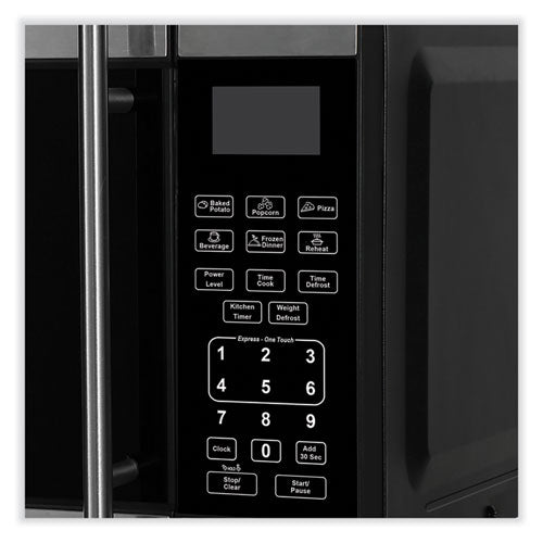 0.7 Cubic Foot Microwave Oven, 700 Watts, Stainless Steel/black.