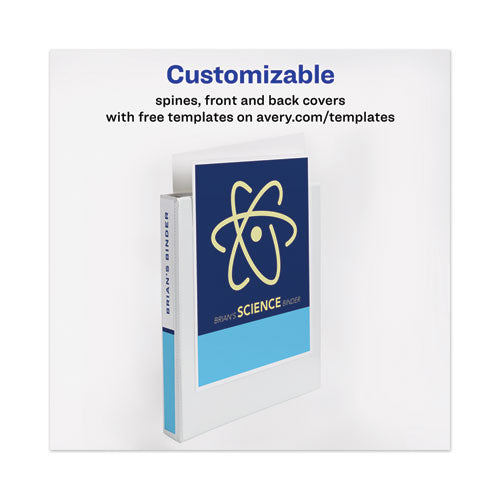 Heavy-duty View Binder With Durahinge, One Touch Ezd Rings And Extra-wide Cover,3 Ring, 2" Capacity, 11 X 8.5, White, (1320)