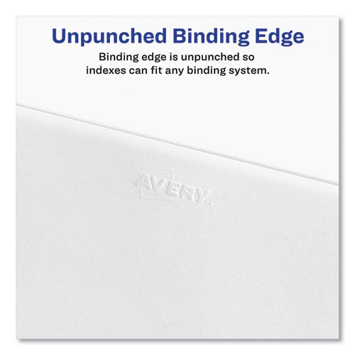Avery-style Preprinted Legal Side Tab Divider, 26-tab, Exhibit I, 11 X 8.5, White, 25/pack, (1379).