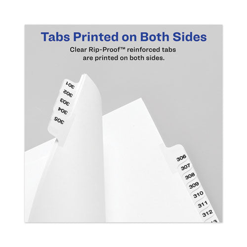 Avery-style Preprinted Legal Side Tab Divider, 26-tab, Exhibit I, 11 X 8.5, White, 25/pack, (1379).