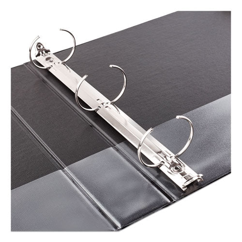 Economy Non-view Binder With Round Rings, 3 Rings, 1" Capacity, 11 X 8.5, Black, (4301).