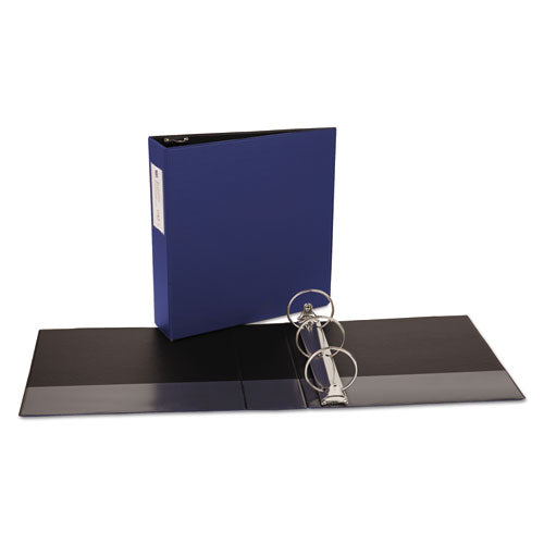Economy Non-view Binder With Round Rings, 3 Rings, 3" Capacity, 11 X 8.5, Blue, (4600).