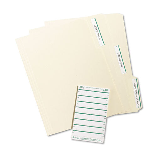 Printable 4" X 6" - Permanent File Folder Labels, 0.69 X 3.44, White, 7/sheet, 36 Sheets/pack, (5203).