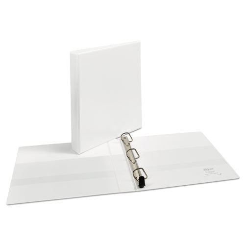 Heavy-duty Non Stick View Binder With Durahinge And Slant Rings, 3 Rings,1" Capacity, 11 X 8.5, White, (5304)