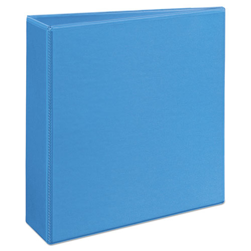 Heavy-duty Non Stick View Binder With Durahinge And Slant Rings,3 Rings, 3" Capacity, 11 X 8.5, Light Blue, (5601)
