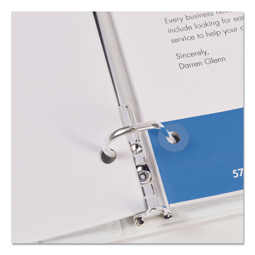 Dispenser Pack Hole Reinforcements, 0.25" Dia, Clear, 1,000/pack, (5722).