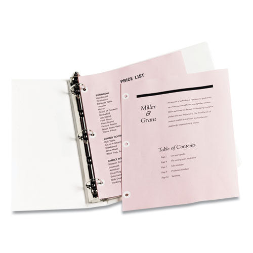 Dispenser Pack Hole Reinforcements, 0.25" Dia, White, 200/pack, (5729).