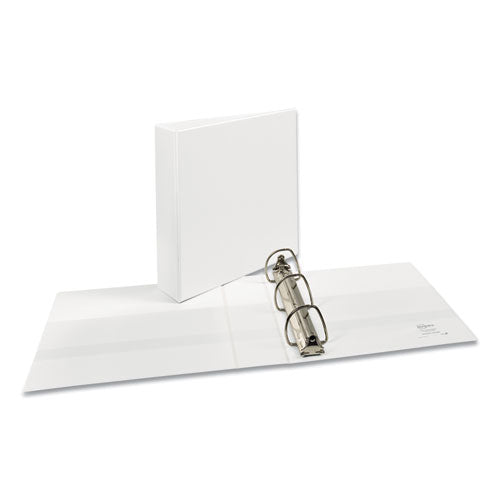 Durable View Binder With Durahinge And Ezd Rings, 3 Rings, 2" Capacity, 11 X 8.5, White, (9501).