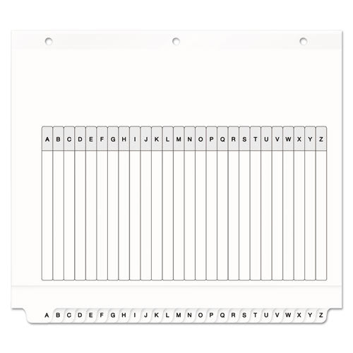 Customizable Toc Ready Index Black And White Dividers, 26-tab, A To Z, 11 X 9.25, 1 Set.
