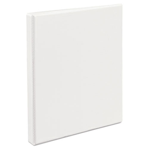 Durable View Binder With Durahinge And Slant Rings, 3 Rings, 0.5" Capacity, 11 X 8.5, White.