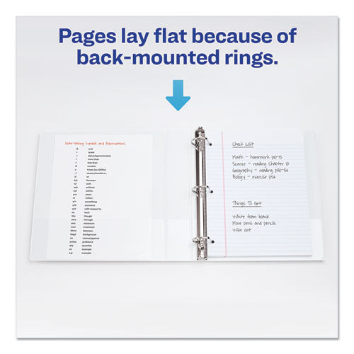 Durable View Binder With Durahinge And Slant Rings, 3 Rings, 1" Capacity, 11 X 8.5, White.