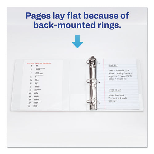 Durable View Binder With Durahinge And Slant Rings, 3 Rings, 3" Capacity, 11 X 8.5, White, 4/pack.