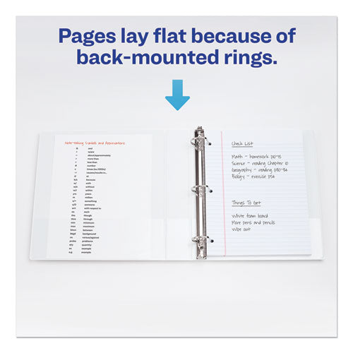 Durable View Binder With Durahinge And Slant Rings, 3 Rings, 3" Capacity, 11 X 8.5, White.