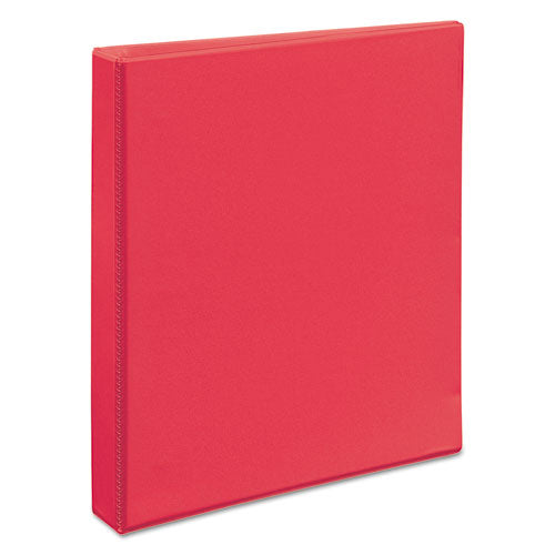Durable View Binder With Durahinge And Slant Rings, 3 Rings, 1" Capacity, 11 X 8.5, Coral.