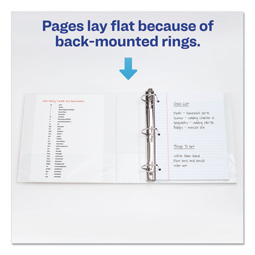 Durable View Binder With Durahinge And Slant Rings, 3 Rings,2" Capacity, 11 X 8.5, White, 4/pack