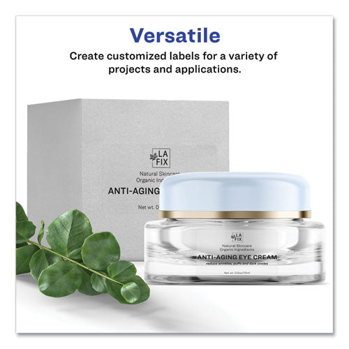 Print-to-the-edge Labels With Sure Feed And Easy Peel, 2 X 3, Glossy Clear, 80/pack.