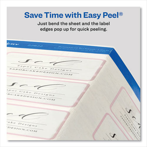 Print-to-the-edge Labels With Sure Feed And Easy Peel, 2 X 3, Glossy Clear, 80/pack.