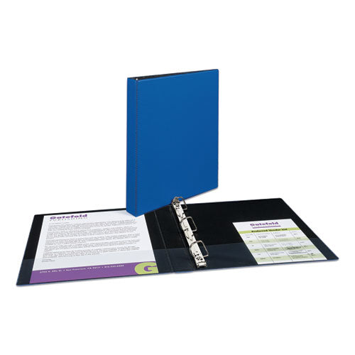 Durable Non-view Binder With Durahinge And Slant Rings, 3 Rings, 1" Capacity, 11 X 8.5, Blue.