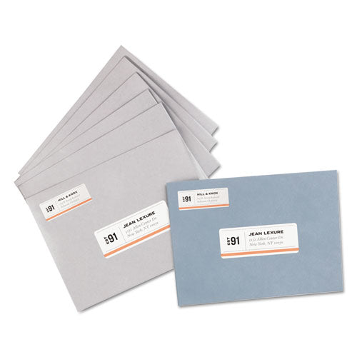 White Address Labels W/ Sure Feed Technology For Laser Printers, Laser Printers, 1 X 2.63, White, 30/sheet, 250 Sheets/box