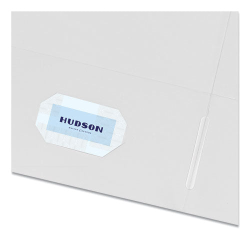 Two-pocket Folder, 40-sheet Capacity, 11 X 8.5, White, 25/box