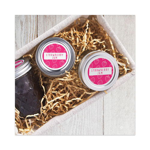 Permanent Laser Print-to-the-edge Id Labels W/surefeed, 2 1/2"dia, White, 300/pk.