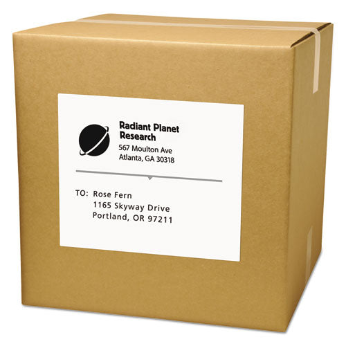 Copier Mailing Labels, Copiers, 8.5 X 11, White, 100/box.