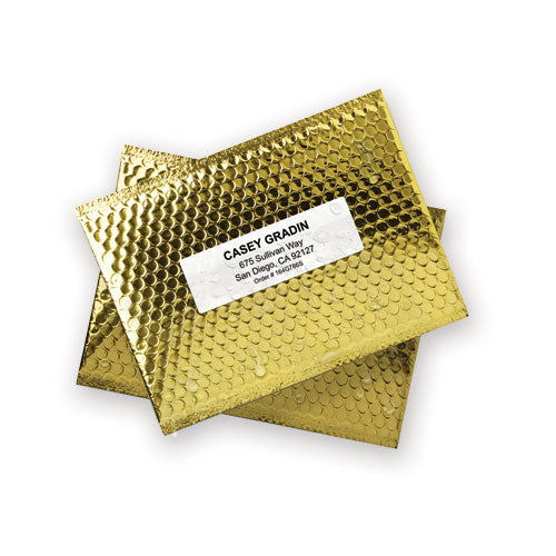 Waterproof Address Labels With Trueblock And Sure Feed, Laser Printers, 1.33 X .4, White, 14/sheet, 50 Sheets/pack