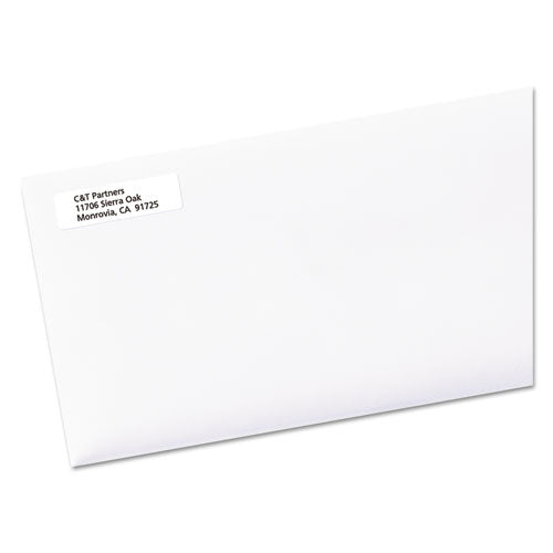 White Address Labels W/ Sure Feed Technology For Laser Printers, Laser Printers, 0.5 X 1.75, White, 80/sheet, 250 Sheets/box.