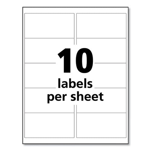 Ultraduty Ghs Chemical Waterproof And Uv Resistant Labels, 2 X 4, White, 10/sheet, 50 Sheets/pack.