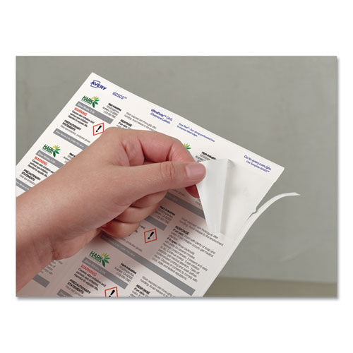 Ultraduty Ghs Chemical Waterproof And Uv Resistant Labels, 2 X 4, White, 10/sheet, 50 Sheets/pack.