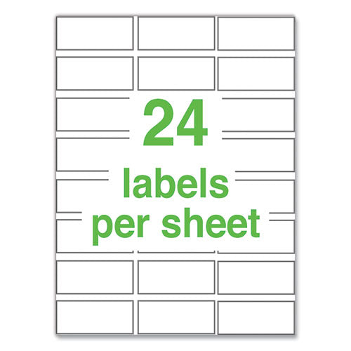 Ultraduty Ghs Chemical Waterproof And Uv Resistant Labels, 1 X 2.5, White, 24/sheet, 25 Sheets/pack.