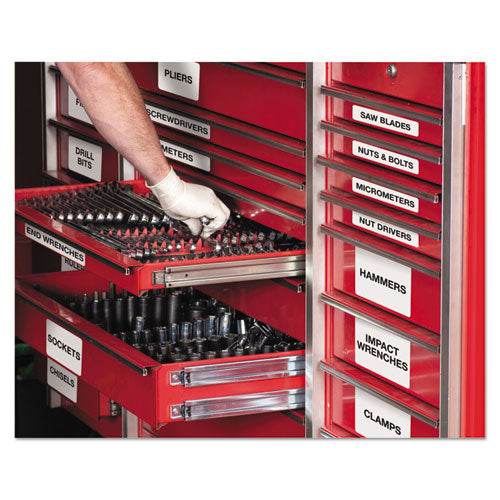 Durable Permanent Id Labels With Trueblock Technology, Laser Printers, 1.25 X .1.75, White, 32/sheet, 50 Sheets/pack