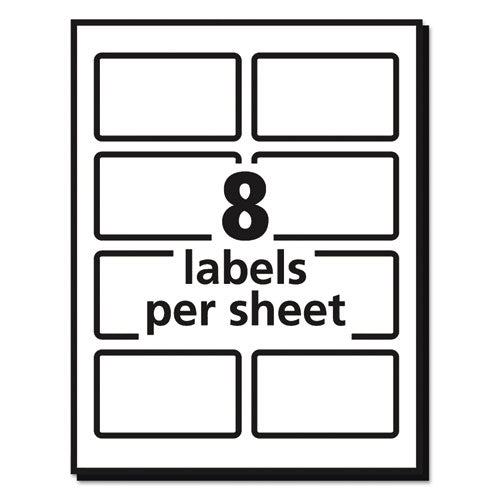 Vibrant Laser Color-print Labels W/ Sure Feed, 2 X 3.75, White, 200/pk.