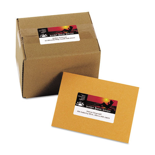 Vibrant Laser Color-print Labels W/ Sure Feed, 2 X 3.75, White, 200/pk.