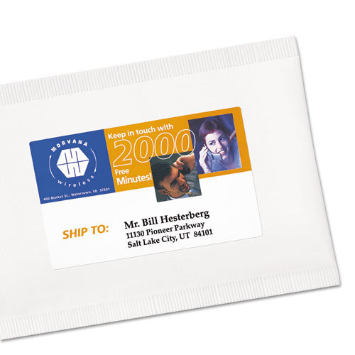 Vibrant Laser Color-print Labels W/ Sure Feed, 4.75 X 7.75, White, 50/pack.