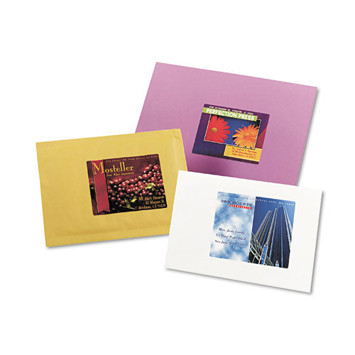 Vibrant Laser Color-print Labels W/ Sure Feed, 3.75 X 4.75, White, 100/pk.