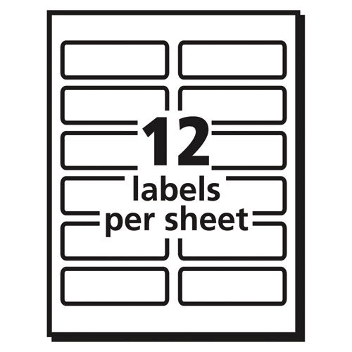 Vibrant Laser Color-print Labels W/ Sure Feed, 1.25 X 3.75, White, 300/pack.