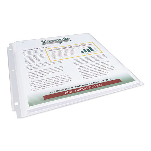 Multi-page Top-load Sheet Protectors, Heavy Gauge, Letter, Clear, 25/pack.