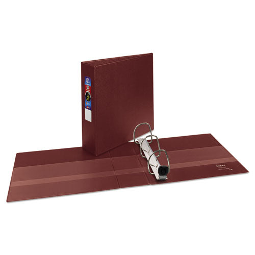 Heavy-duty Non-view Binder With Durahinge And Locking One Touch Ezd Rings, 3 Rings,3" Capacity, 11 X 8.5, Maroon