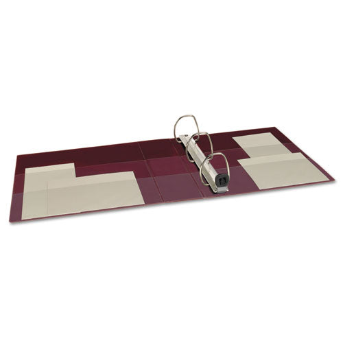 Heavy-duty Non-view Binder With Durahinge And Locking One Touch Ezd Rings, 3 Rings,3" Capacity, 11 X 8.5, Maroon