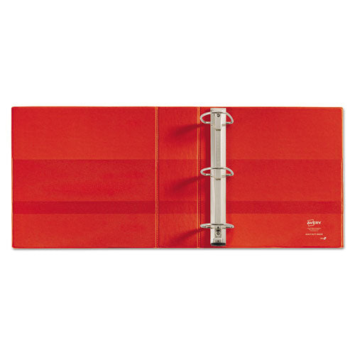 Heavy-duty Non-view Binder With Durahinge And Locking One Touch Ezd Rings, 3 Rings, .3" Capacity, 11 X 8.5, Red